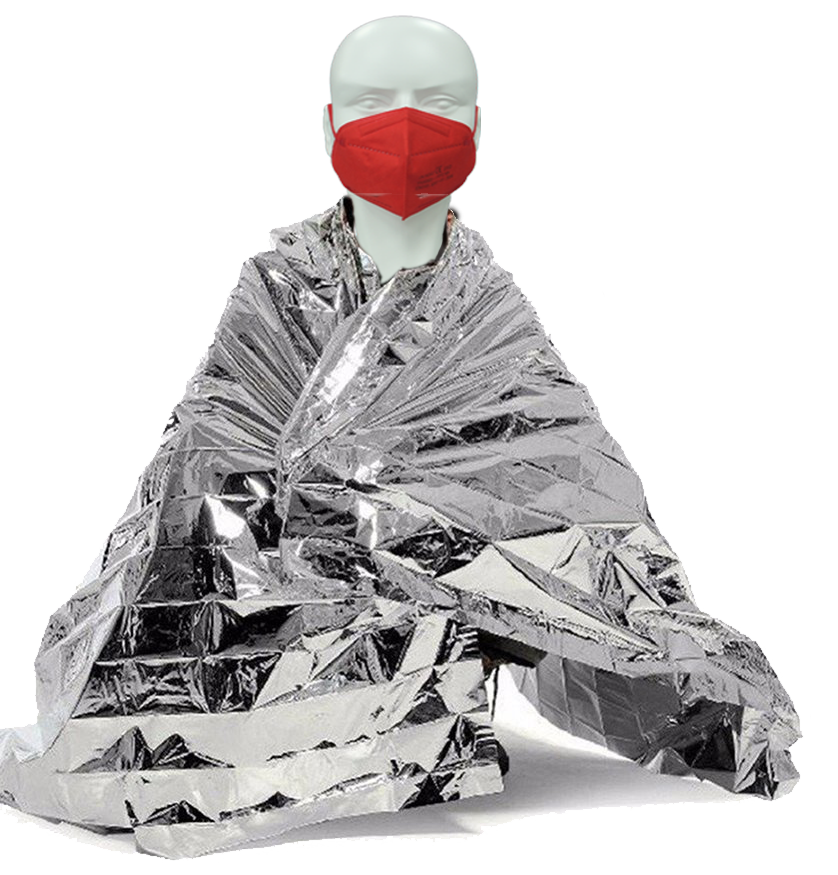 Silver First Aid Blanket for keeping warm